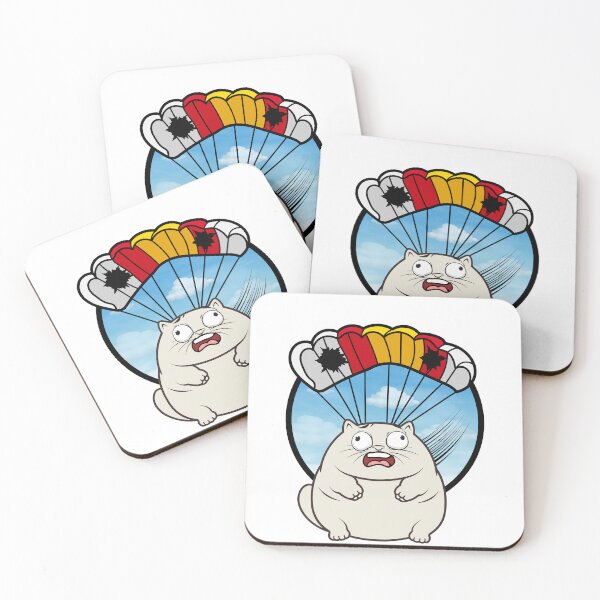 Item preview, Silly fat cat has a broken parachute designed and sold by Pet Station.