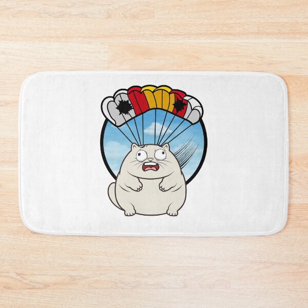 Item preview, Silly fat cat has a broken parachute designed and sold by Pet Station.