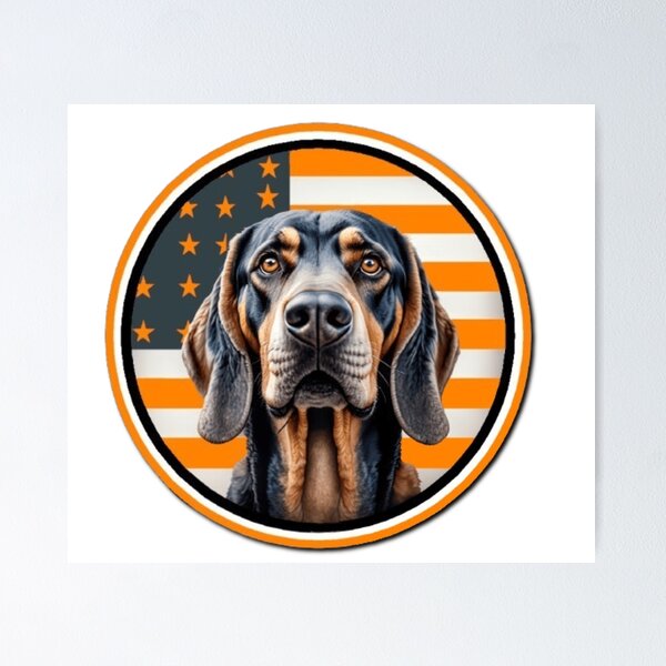 Item preview, Tennessee Bluetick Coonhound- FLAG designed and sold by PickleWicked.