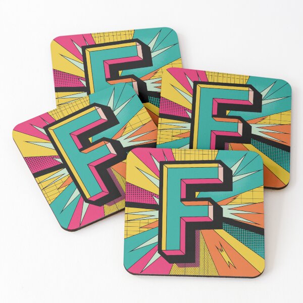 Item preview, Bold F in Pop Art designed and sold by Mystic Wild Studio.