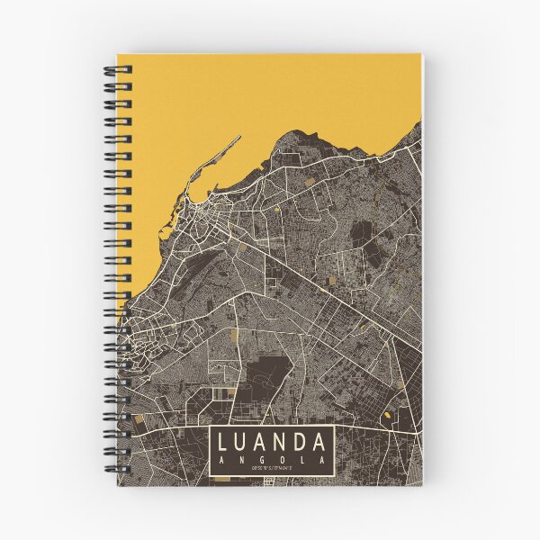 Item preview, Luanda City Map of Angola - Pastel designed and sold by deMAP.