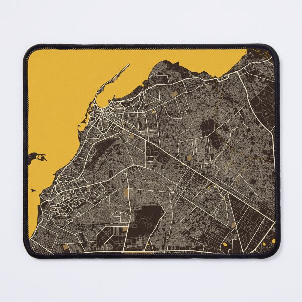 Item preview, Luanda City Map of Angola - Pastel designed and sold by deMAP.