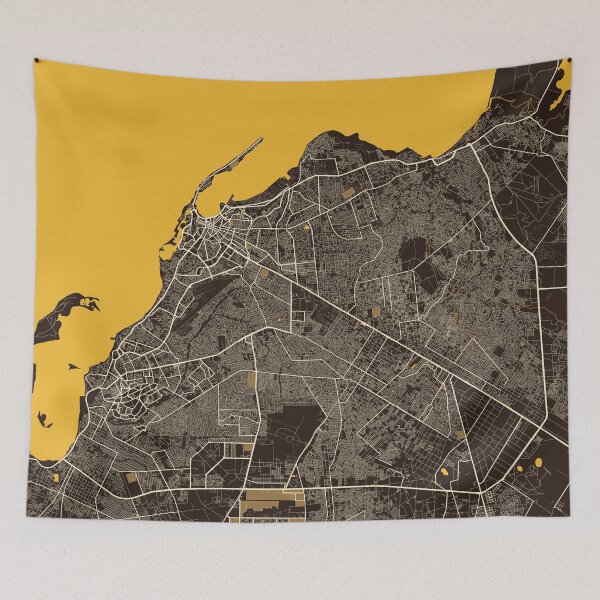 Item preview, Luanda City Map of Angola - Pastel designed and sold by deMAP.