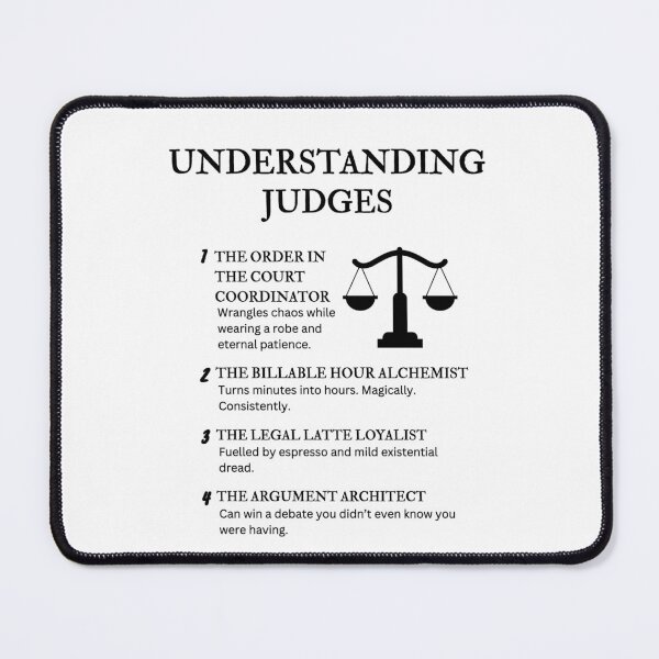 Item preview, Understanding Judges – Funny Courtroom Quotes for Legal Pros & Law Nerds designed and sold by PsyFlow35.