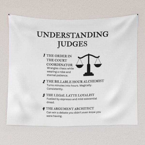 Item preview, Understanding Judges – Funny Courtroom Quotes for Legal Pros & Law Nerds designed and sold by PsyFlow35.