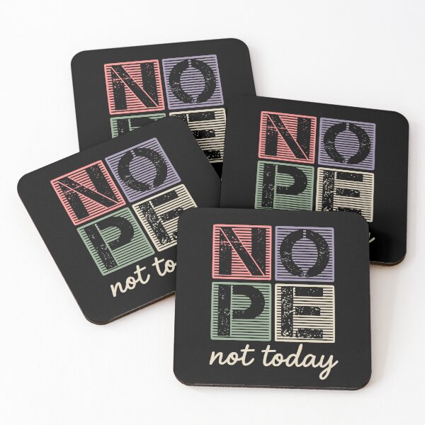 Item preview, Nope Not Today Funny Vintage Sarcastic Tee designed and sold by JackCurtis1991.