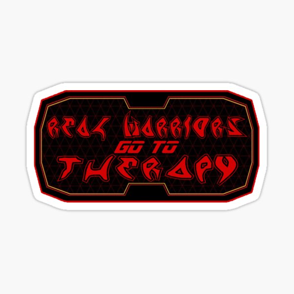 Real Warriors Go To Therapy Sticker