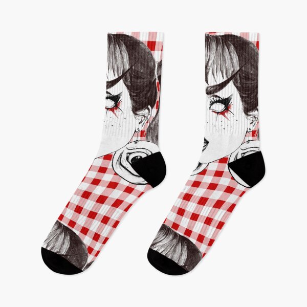 Item preview, Creepy Girl | Gingham Pattern  designed and sold by FarieArt.