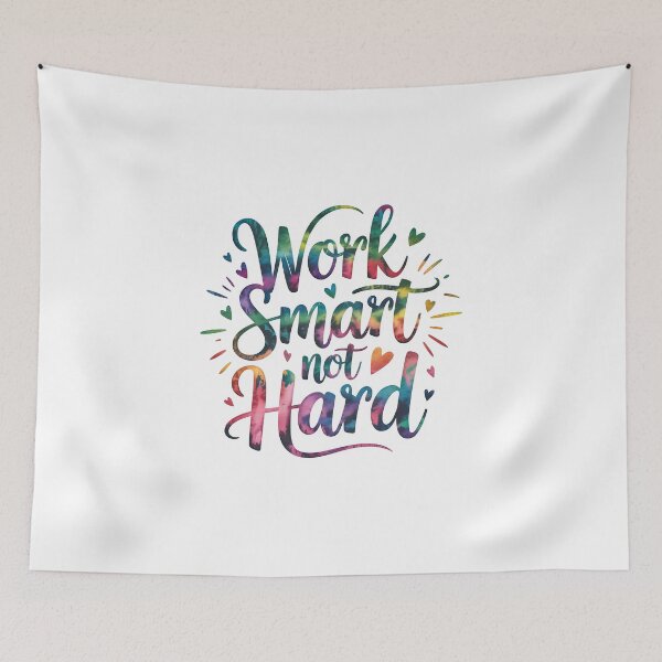 Item preview, Work smart not hard designed and sold by nimmitrends.