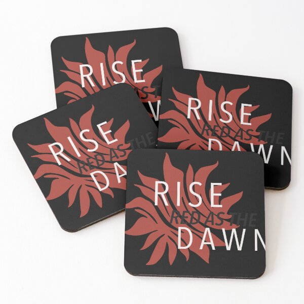 Item preview, Rise Red as the Dawn – Dystopian Fantasy Quote Design designed and sold by AvviareArt.