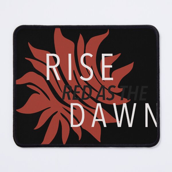 Item preview, Rise Red as the Dawn – Dystopian Fantasy Quote Design designed and sold by AvviareArt.