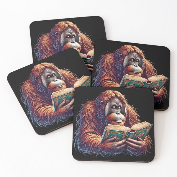 Item preview, Books Hold Magic, Orangutan Bookworm designed and sold by Tiszert.