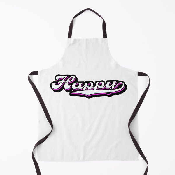 Item preview, Dynamic lettering “Happy” with striking pink-blue shadow and curved underline designed and sold by Sim-PX.