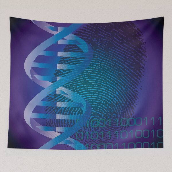 Item preview, CSI DNA Crime Scene Fingerprint Cool Modern Graphic Illustration designed and sold by theimagezone.