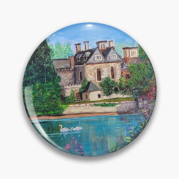Item preview, 'Swans at Palace House Beaulieu' Original artwork  designed and sold by Janeconwayart.