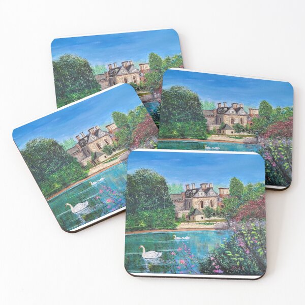 Item preview, 'Swans at Palace House Beaulieu' Original artwork  designed and sold by Janeconwayart.