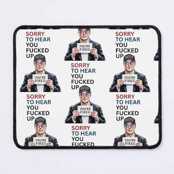 Item preview, Elon Musk You're Fired designed and sold by Tiffany Roy.