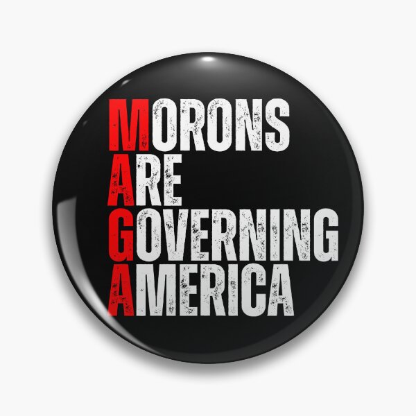 Item preview, Morons Are Governing America Anti-Trump Democracy Political Text Design designed and sold by EarthArtDesigns.