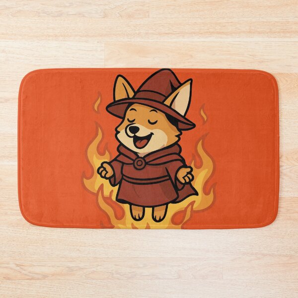 Item preview, Flame Caster Corgi – Fire Mage designed and sold by BarkandStick.