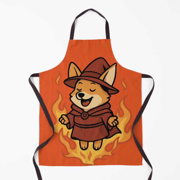Item preview, Flame Caster Corgi – Fire Mage designed and sold by BarkandStick.