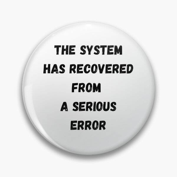 Item preview, The system has recovered from a serious error designed and sold by Marcin-PL.