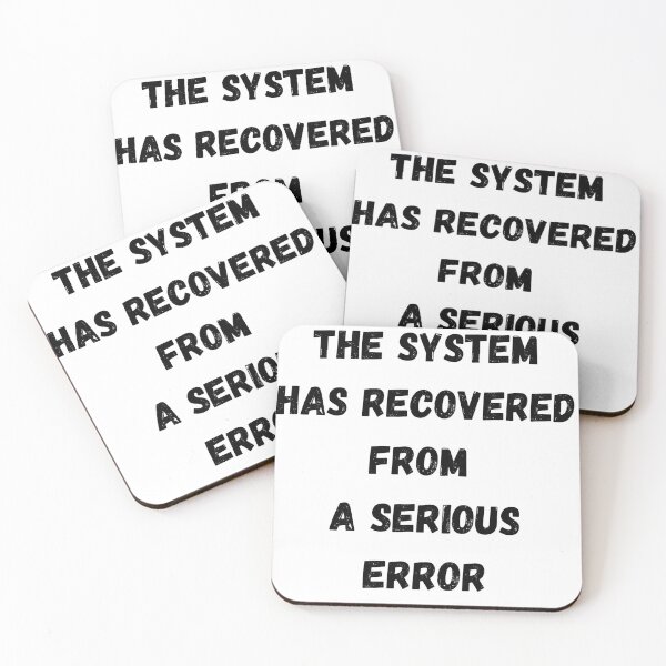 Item preview, The system has recovered from a serious error designed and sold by Marcin-PL.