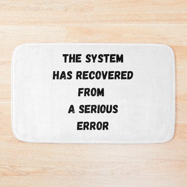 Item preview, The system has recovered from a serious error designed and sold by Marcin-PL.
