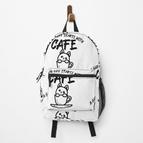 Item preview, Funny black cat says Good Day Starts With Coffee designed and sold by MarcelinoHM63.