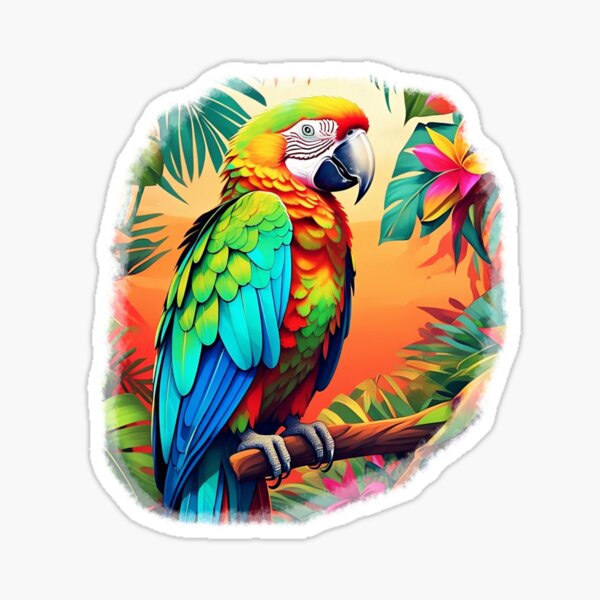 Item preview, Parrot’s Tropical Perch designed and sold by AngelicThrone.