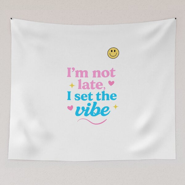 Item preview, I’m Not Late I Set The Vibe – Funny Y2K Aesthetic Shirt for Women designed and sold by daila70.