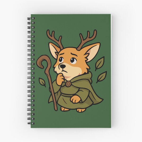 Item preview, Druid Corgi – Circle of the Leaf designed and sold by BarkandStick.