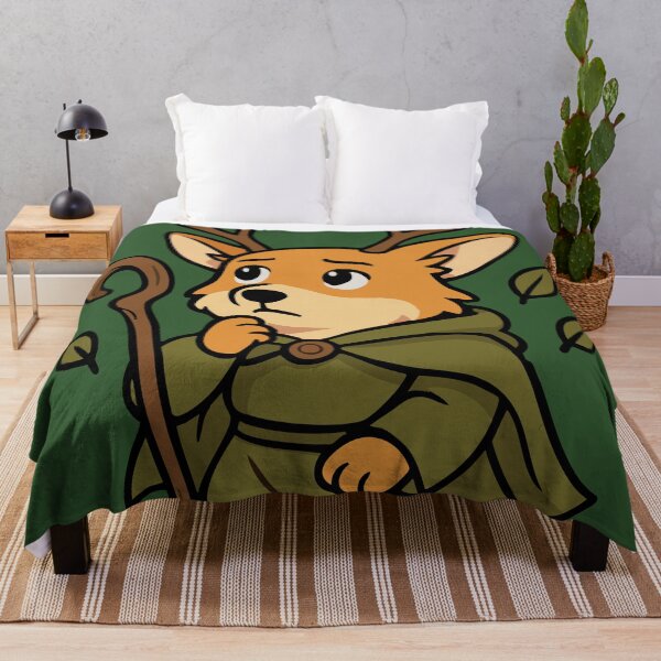 Item preview, Druid Corgi – Circle of the Leaf designed and sold by BarkandStick.