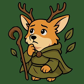 Artwork thumbnail, Druid Corgi – Circle of the Leaf by BarkandStick