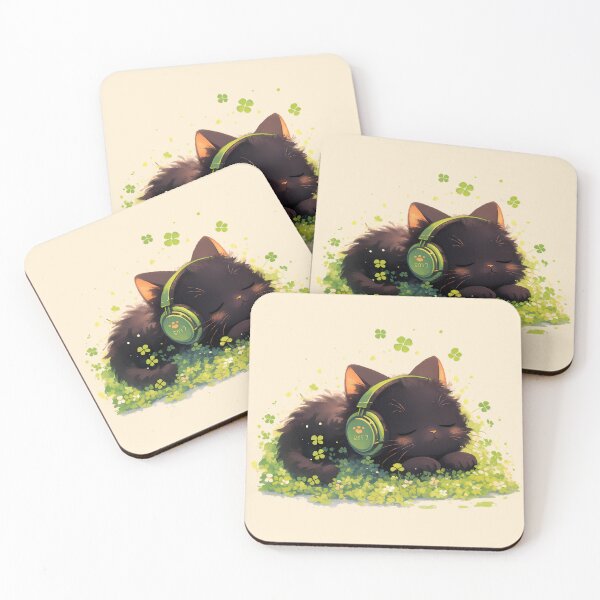 Item preview, Black cat chilling designed and sold by WoollenLlama.