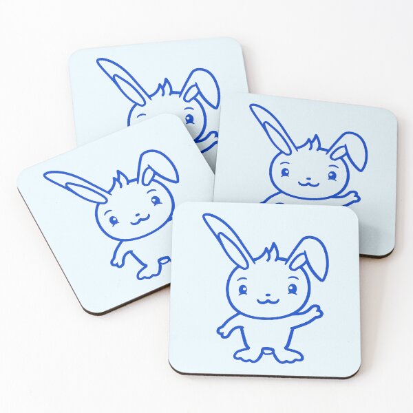 Item preview, Bunny Waving Friendly Greeting Hand Waving Hello designed and sold by shirt-o-mat.