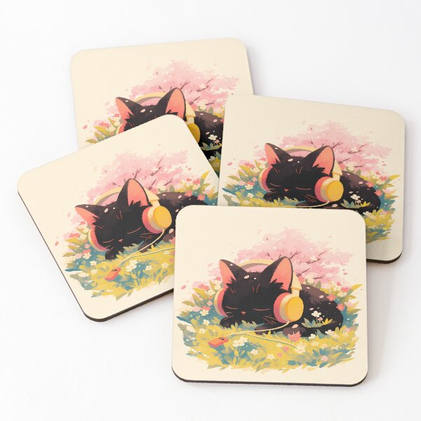 Item preview, Black cat chilling designed and sold by WoollenLlama.