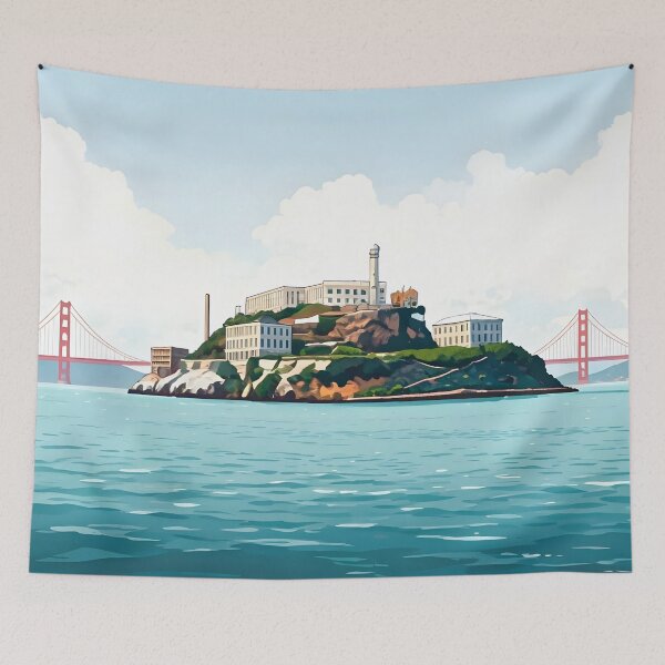 Item preview, Alcatraz Island: Prison Fortress Amidst San Francisco Bay designed and sold by LSVart.