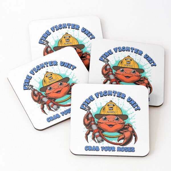 Item preview, Crab fire fighter crab your hoses designed and sold by Graffik-Peeps.