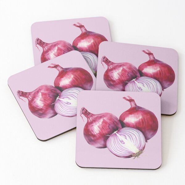 Item preview, Red Onions Closup designed and sold by Violet Peonies.