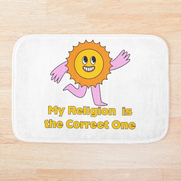 Item preview, My Religion is the Correct One Waiving Sunshine Face designed and sold by LibStix.