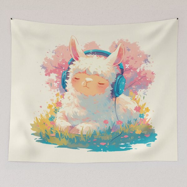 Item preview, Small Llama chilling designed and sold by WoollenLlama.