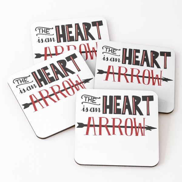 Item preview, The Heart Is an Arrow – Fantasy Romance Quote Typography designed and sold by AvviareArt.