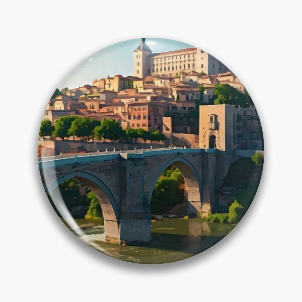 Item preview, Alcázar of Toledo & Tagus Bridge: Medieval Majesty designed and sold by LSVart.