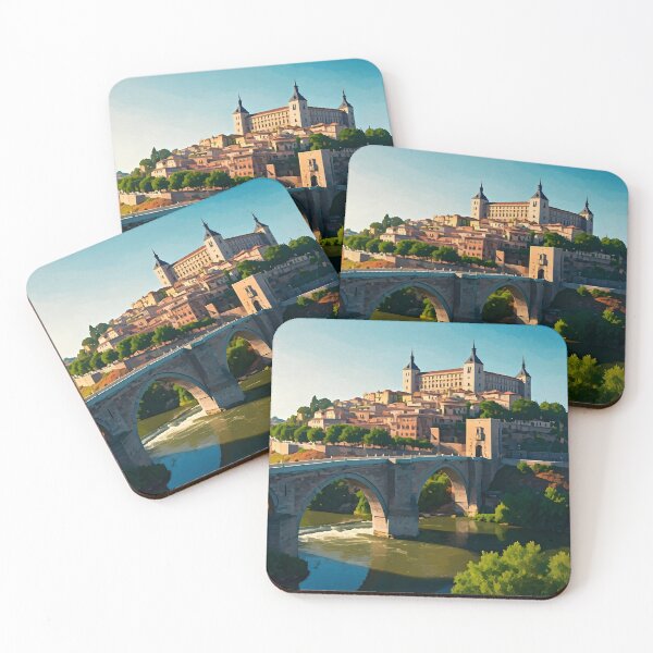 Item preview, Alcázar of Toledo & Tagus Bridge: Medieval Majesty designed and sold by LSVart.