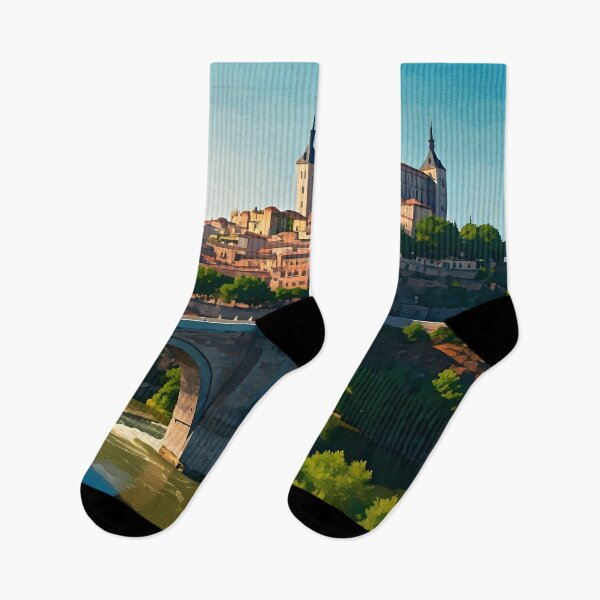 Item preview, Alcázar of Toledo & Tagus Bridge: Medieval Majesty designed and sold by LSVart.