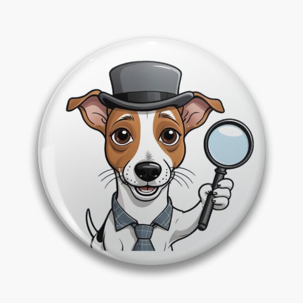 Item preview, Unique Funny Jack Russell Terrier Dog Owner – Detective Cartoon Gift – Whimsical Pet-Themed Artwork – Pet and Owner Humor Cartoons designed and sold by KoraTalks.