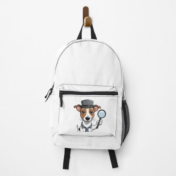 Item preview, Unique Funny Jack Russell Terrier Dog Owner – Detective Cartoon Gift – Whimsical Pet-Themed Artwork – Pet and Owner Humor Cartoons designed and sold by KoraTalks.