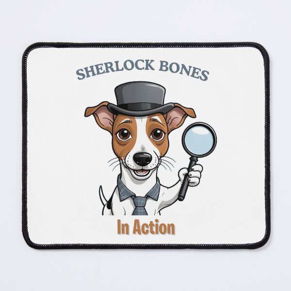 Item preview, Unique Funny Jack Russell Terrier Dog Owner – Detective Cartoon Gift – Whimsical Pet-Themed Artwork – Pet and Owner Humor Cartoons designed and sold by KoraTalks.