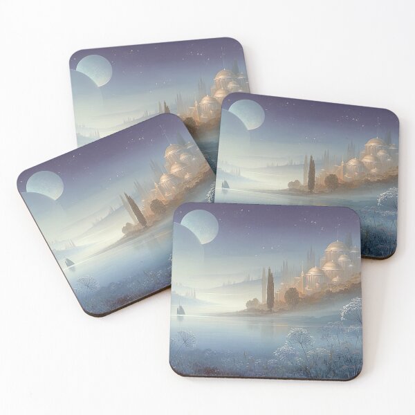 Item preview, Three Moons Sailing to Golden Shores designed and sold by bloorose.