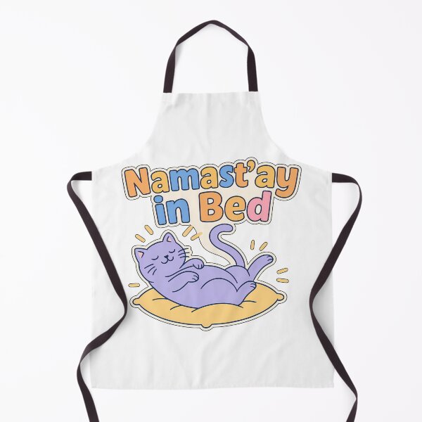 Item preview, Namast’ay in Bed – Funny Lazy Yoga Sticker Design designed and sold by Infinity Drip Design.